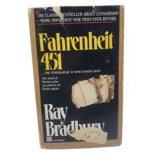 Fahrenheit 451 Ray Bradbury Paperback 1991 Movie Tie In